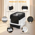 thumbnail image 6 of PHANCIR Enclosed Cat Litter Box, Foldable Lightweight with Litter Scoop, Easy to Clean, Black, 6 of 8