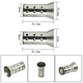 thumbnail image 4 of Removable Motorcycle Muffler Silencer Made of Stainless Steel for 51mm/60mm Pipes to Reduce Deep Note Sound, 4 of 7