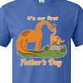 thumbnail image 4 of Inktastic It's Our 1st Father's Day Brontosaurus Family T-Shirt, 4 of 5