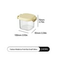thumbnail image 3 of Clearance! Aoorsake Large Glass Food Storage Containers With Lids Airtight Set Family Size Extra Large Bakeware Marinating Lock Baking Dish Container Glass Bowls Rectangle Ziploc Bags Yellow, 3 of 8