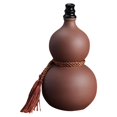 thumbnail image 2 of Botella de vino de calabaza, cerámica, portátil, decoración del hogar, bebidas chinas Vino Vino Gourd Hu Lu Gourd Ornament para la decoración del agua Zisha, 2 of 8