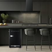 Frigidaire 3.2 Cu. ft. Retro Compact Refrigerator with Side Bottle Opener EFR376, Black