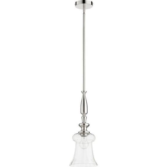 1 Light Pendant in Transitional Style 7 inches Wide By 21.5 inches High Bailey Street Home 183-Bel-2811232
