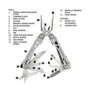 Gerber Suspension NXT 15-in-1 Multi-Tool, EDC Gear and Equipment, Silver