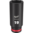 thumbnail image 2 of Milwaukee Tool SHOCKWAVE Impact Duty  3/8"Drive 19MM Deep 6 Point Socket, 2 of 2