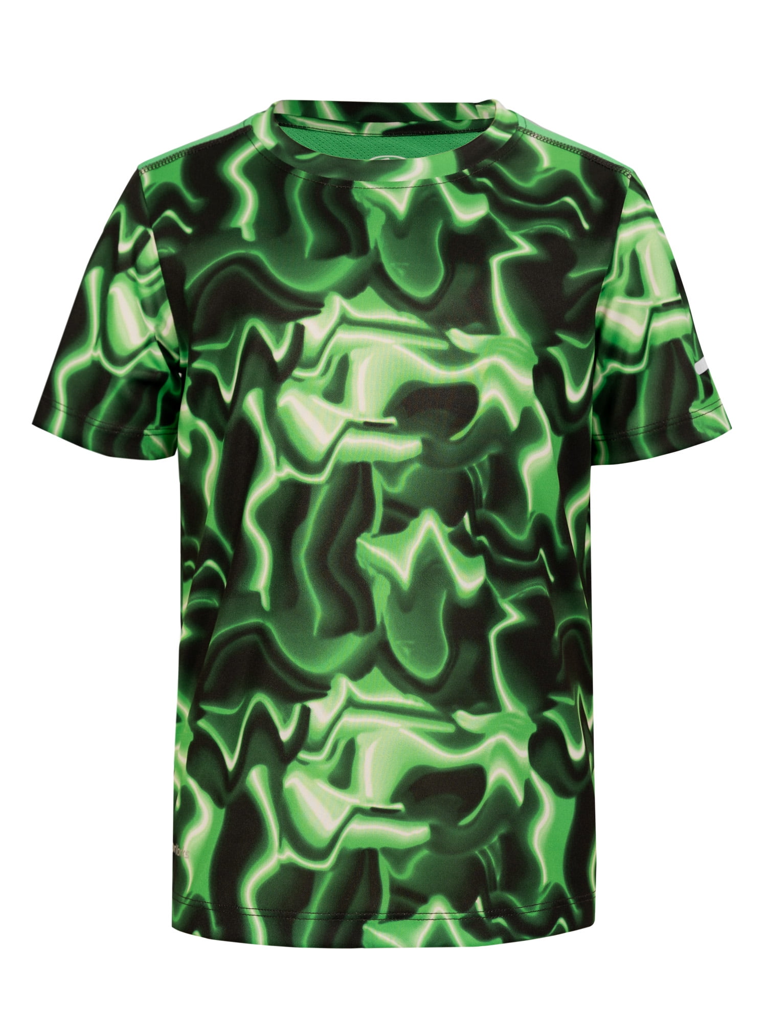 Athletic Works Boys Active Solid and Print Short Sleeve T-Shirts, 3-Pack, Sizes 4-18 & Husky