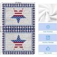 thumbnail image 6 of 4th of July Kitchen Towels Set of 2 American Stars Flag Dish Towels and Dishcloths Sets Decorative Tea Towel Buffalo Wood Grain Independence Day Absorbent Hand Towels for Kitchen Bathroom Holiday, 6 of 6
