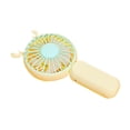 thumbnail image 4 of Mini ventilador portátil de mano, ventilador de refrigeración, recargable por USB, pequeño ventilador de mano, elegante ventilador de maquillaje para Amarillo, 4 of 9
