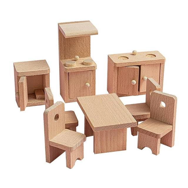 Miniature Living Room Bedroom niture Toys Dining Room