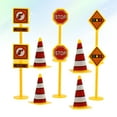 thumbnail image 3 of 25pcs Road Sign Roadblock Shaped Cake Toppers Plastic Cake Picks Traffic Cupcake Decor Kids Birthday Party Supplies(5pcs in 1 Set), 3 of 9