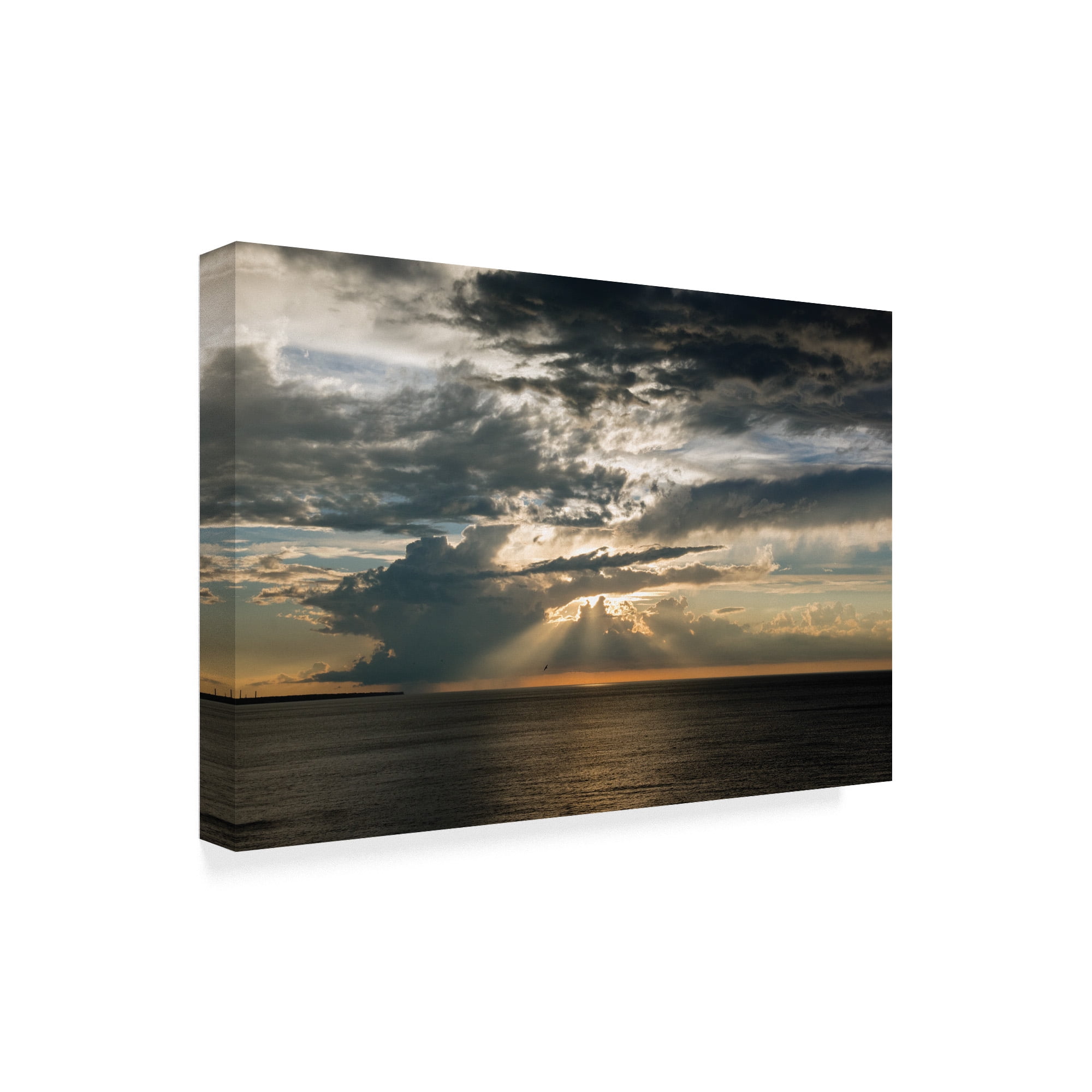 Trademark Fine Art 'Heavenly Great Lake Sunset' Canvas Art by Kurt Shaffer