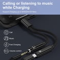 thumbnail image 2 of Samsung Galaxy S23 Headphone Adapter, 2 in 1 USB C to 3.5mm Aux Audio Jack with 60W Fast Charging Dongle Cable for Galaxy S24 S23 Ultra S22 S21 A14 A54 A13 Flip5, iPhone 15/15 Pro Max, Pixel 8 7 6 5 4, 2 of 5