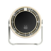 Small Desk Fan, Portable Electric Table Desktop Air Circulator Fans, 100 Gear Portable Fan Indoor And Outdoor Dualpurpose Large Wind USB Charging Fan Desktop Wall Optional Purple/yellow Optional