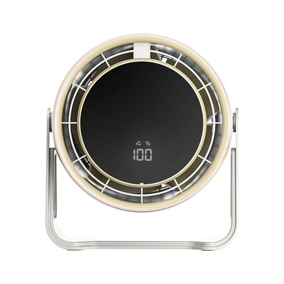 Small Desk Fan, Portable Electric Table Desktop Air Circulator Fans, 100 Gear Portable Fan Indoor And Outdoor Dualpurpose Large Wind USB Charging Fan Desktop Wall Optional Purple/yellow Optional