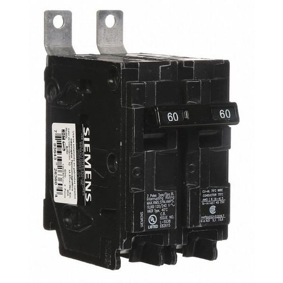 Siemens B 60 Amp, 240V, Circuit Breaker, Siemens B260, B 60A