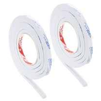 Uxcell 2 Roll 5/8"W x 5/16"T x 6.6Ft Self-Adhesive EVA Insulation Foam Tape, White