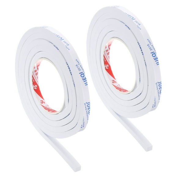Uxcell 2 Roll 5/8"W x 5/16"T x 6.6Ft Self-Adhesive EVA Insulation Foam Tape, White