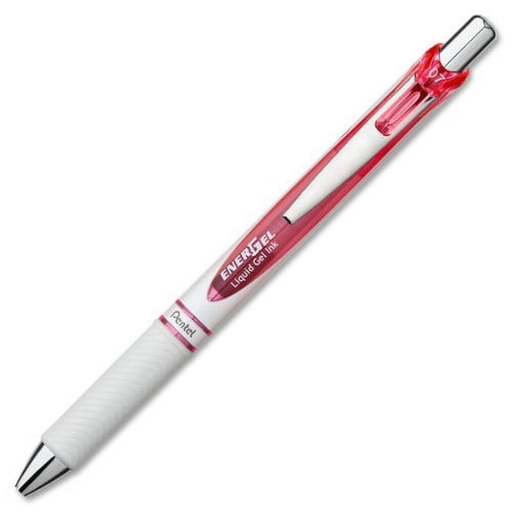 Pentel, PENBL77PWP, EnerGel Pink BCA Ribbon Pearl Retractable Liquid Gel Pen, 1 Each