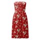 thumbnail image 3 of Gibobby Vestido de Verano para Mujer Imprimir vestido floral Bohemian Wrap Beach Strapless Summer Mujeres Casual Pecho de mujer Vestido Casual(Blanco,G), 3 of 5