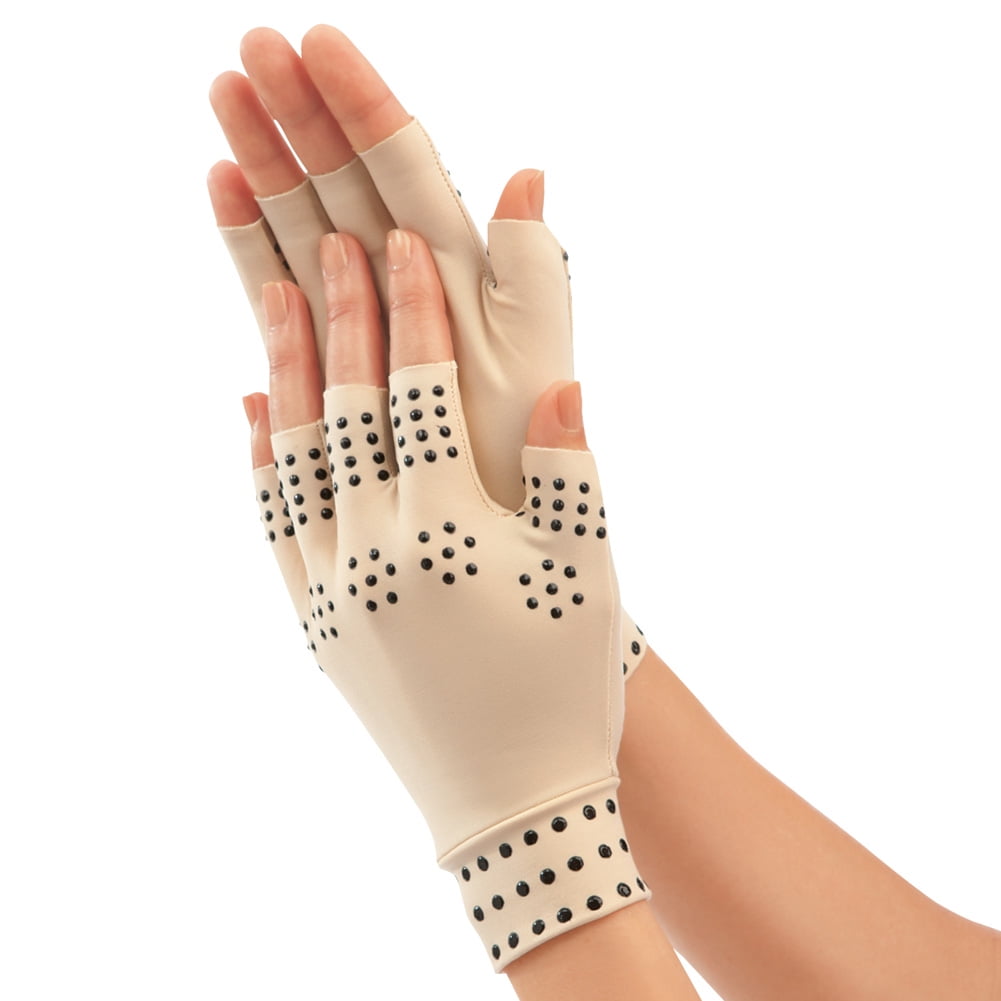 fingerless compression gloves