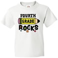 thumbnail image 3 of Inktastic 4th Grade Rocks with Pencil and Stars Youth T-Shirt, 3 of 5