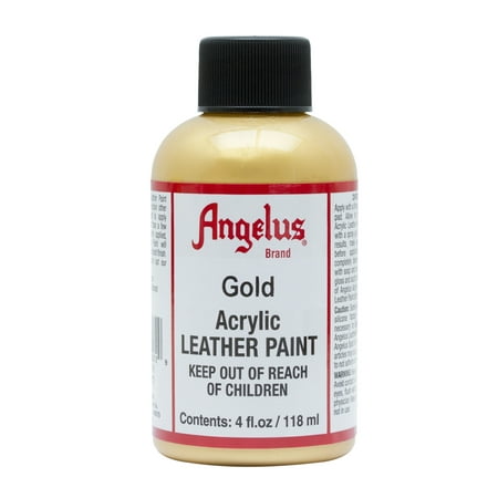 Angelus® Leather Paint, Gold, 4 oz. (Best Fabric Paint For Shoes)