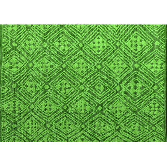 Ahgly Company Indoor Rectangle Abstract Green Modern Area Rugs, 8' x 12'