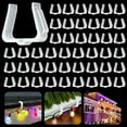 thumbnail image 1 of 50 Pcs Christmas Light Hanger Hooks 1 5/8 Inch Fascia Boards Clips Weatherproof Plastic Outdoor Holiday Light Clip, 1 of 6