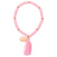 thumbnail image 1 of 1 pulsera que combina con todo, joyería de arcilla polimérica, pulsera con flecos de concha para mujer, 1 of 8