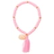 thumbnail image 1 of 1 pulsera que combina con todo, joyería de arcilla polimérica, pulsera con flecos de concha para mujer, 1 of 8