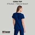 thumbnail image 4 of Camiseta exfoliante BARCO Grey's Anatomy Classic Cora para mujer Indigo, 4 of 7