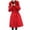 Red, variant on Viikei Winter Jackets Women Cotton Jacket for Women Women Plus Size Jackets and Coats Winter Warm Fashion Long Solid Slim Fur-Collar Zipper Thicker Down Jacket Coat