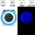 thumbnail image 4 of Digital Dual Alarm Clock Loud Alarm Clock Twin Bell digital alarm clock Dual Kids Small Clock blue, 4 of 9