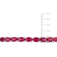 thumbnail image 2 of Everly Women's 11 1/4ct TGW Created Ruby Sterling Silver Bangle, 2 of 9