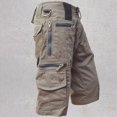 thumbnail image 2 of Embrace Summer Style with Men's Large Size Multi-Pocket Cotton Overalls Shorts, 2 of 2
