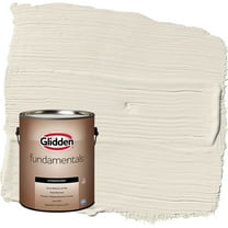 Glidden Fundamentals Focus / Off White Flat Exterior Paint, 1 Gallon