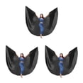 thumbnail image 4 of Naiovety Ala de danza del vientre con palo telescópico Disfraces para adultos Mujer Profesional Carnaval Fiestas Festivales Accesorios Negro Type1 NO1, 4 of 6