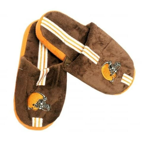 Cleveland Browns Slippers - Youth 8-16 Stripe