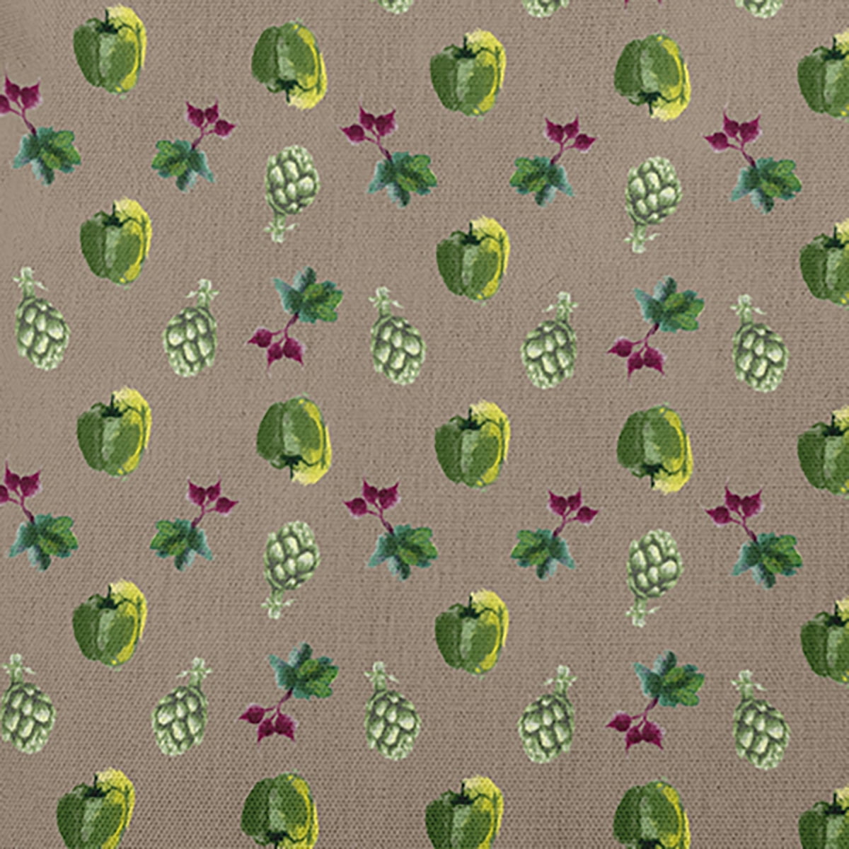 26" x 26" Simply Daisy Three Veggies Pattern Polyester Accent Pillow, Doe Qty 1