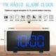 thumbnail image 5 of Reloj Despertador Digital, Despertadores para Dormitorios con Radio FM, Alarmas Duales, Pantalla LED de 6'', Puerto USB para Carga, 4 Brillos, 12/24H, Atenuador Automático, Reloj Digital Snooze Ormromra 2034715-2, 5 of 9