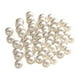 thumbnail image 2 of 100 cuentas con agujeros hechas a mano, bolas de abalorios, cuentas espaciadoras blancas para manualidades. 10mm, 2 of 9