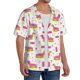 thumbnail image 2 of Balery Dachshund Dog Puppy Camisa Casual de Manga Corta con Botones para Hombre, Texturizada, Estilo Cubano, para Playa, Verano-Small, 2 of 5