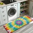 thumbnail image 3 of Rainbow Tie Dye Mandala Pattern Kitchen Rug Mat,Kitchen Runner Rugs Non Skid Washable,Decorative Kitchen Floor Mats for Kitchen,Sink,Laundry,17"x47.2", 3 of 7