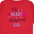 thumbnail image 4 of Inktastic My Heart Belongs to my Gigi Boys or Girls Long Sleeve Toddler T-Shirt, 4 of 5