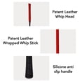 thumbnail image 3 of Horse Whip Riding Crop Premium Leather Anti Slip Silicone Handle Durable Equestrian Racing for Training Competitions de 65 cm Longueur, 3 of 7