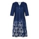 thumbnail image 4 of Vestidos Para Mujer Vestidos de Otoño Casual Botones Estampados Cuello en V Fruncido Media Manga Odeerbi  ODB153558, 4 of 8