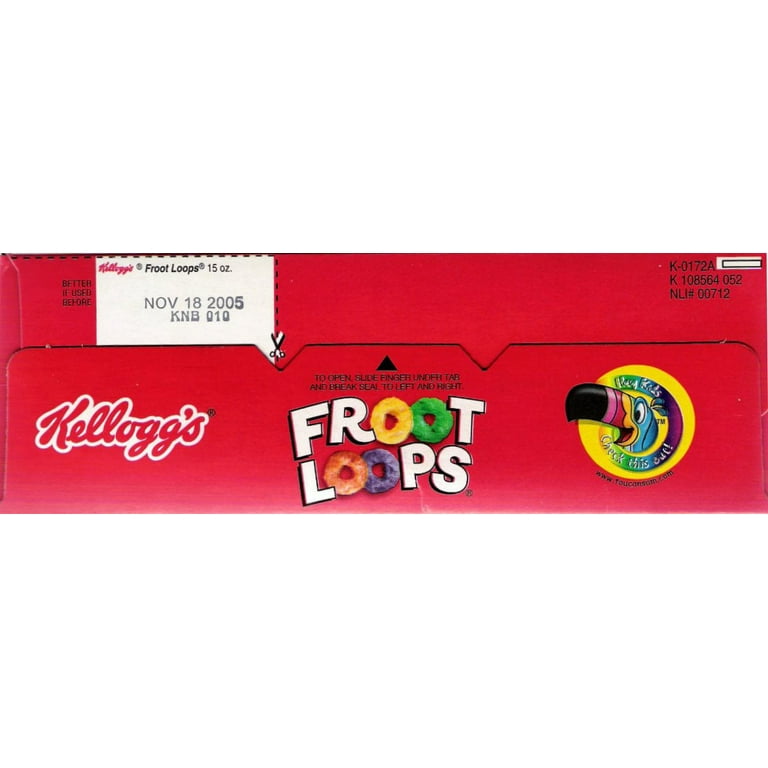 Kellogg's Froot Loops Breakfast Cereal, Fruit Flavored, Original, 14.7oz, 1  Box