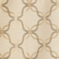 thumbnail image 6 of Violet Linen Signature Chenille Diamond pattern, Polyester Chenille Jacquard, with Fringes, Gold, 60 Inch x 18 Inch, Decorative Window Treatment Rod Pocket Curtain Valance, 6 of 7