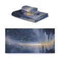 thumbnail image 2 of 3 Piece Bath Towels Set Bath Towel, Hand Towel and Face Towel for Bathroom, Gym, Hotel Sky Full Of Shooting Stars, 2 of 8