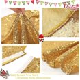 thumbnail image 4 of Christmas Tree Skirt 36 Inches Gold Tree Skirt Sequin Xmas Tree New Year Holiday Party Decorations, 4 of 6